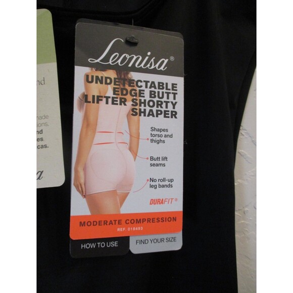 Leonisa Tummy-Control Durafit Open Bust Faja Body Shaper 018493 Black Sz XXL - Picture 4 of 10